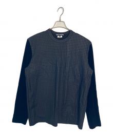 JUNYA WATANABE（ジュンヤワタナベ）の古着「JUNYA WATANABE 長袖カットソー」｜ブラック×グレー
