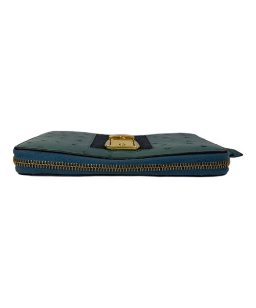 GUCCI（グッチ）GUCCI (グッチ) GUCCI オーストリッチ 長財布の古着・服飾アイテム