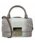 TORY BURCH（トリーバーチ）の古着「TORY BURCH lizard mini bag 2WAYバッグ」｜ホワイト×グレー