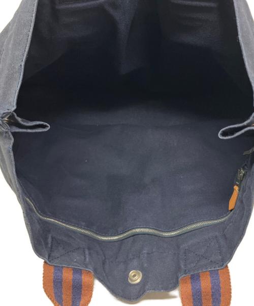 HERMES（エルメス）HERMES (エルメス) HERMES フールトゥMM トートバッグ ネイビー×ブラウンの古着・服飾アイテム