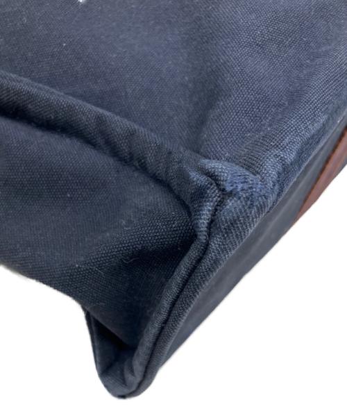 HERMES（エルメス）HERMES (エルメス) HERMES フールトゥMM トートバッグ ネイビー×ブラウンの古着・服飾アイテム