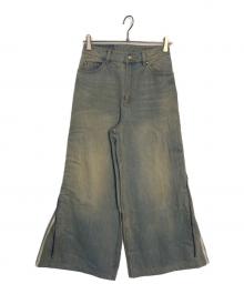 adidas（アディダス）の古着「adidas Adilenium Season 3 Zip Washed Denim Pants デニムパンツ」｜スカイブルー