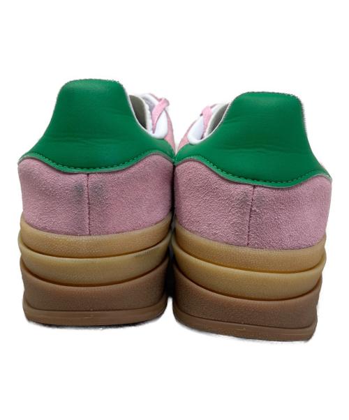 adidas（アディダス）adidas (アディダス) adidas GAZELLE BOLD スニーカー ピンク×グリーン サイズ:24.5cmの古着・服飾アイテム