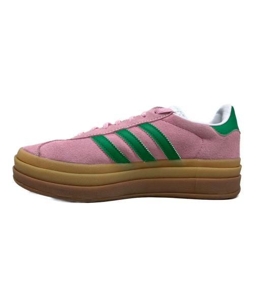adidas（アディダス）adidas (アディダス) adidas GAZELLE BOLD スニーカー ピンク×グリーン サイズ:24.5cmの古着・服飾アイテム