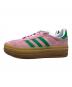 adidas (アディダス) adidas GAZELLE BOLD スニーカー ピンク×グリーン サイズ:24.5cm：10000円