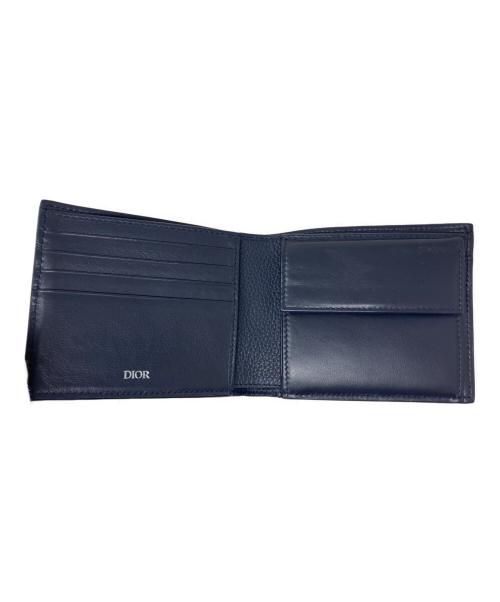 Dior（ディオール）DIOR (ディオール) DIOR 2つ折り財布 ネイビーの古着・服飾アイテム