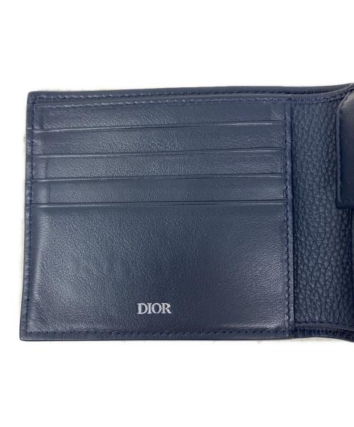 Dior（ディオール）DIOR (ディオール) DIOR 2つ折り財布 ネイビーの古着・服飾アイテム