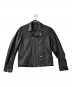 JACKROSEジャックローズ）の古着「ライダースジャケット」｜ブラック