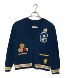 COACH×PEANUTS（コーチ×ピーナッツ）の古着「COACH PEANUTS 厚手カーディガン」｜ネイビー