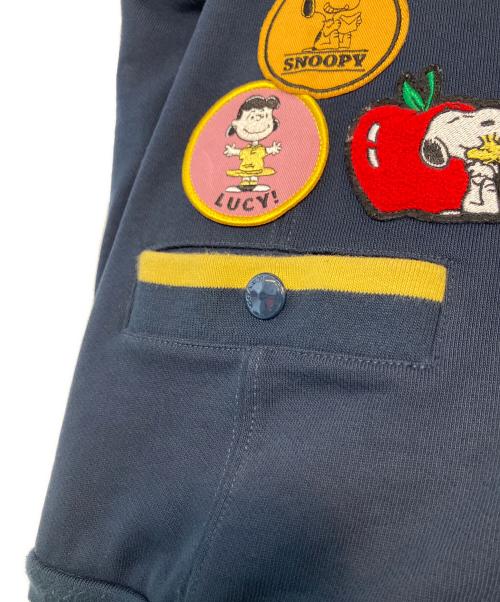COACH（コーチ）COACH (コーチ) PEANUTS (ピーナッツ) COACH PEANUTS 厚手カーディガン ネイビー サイズ:Sの古着・服飾アイテム