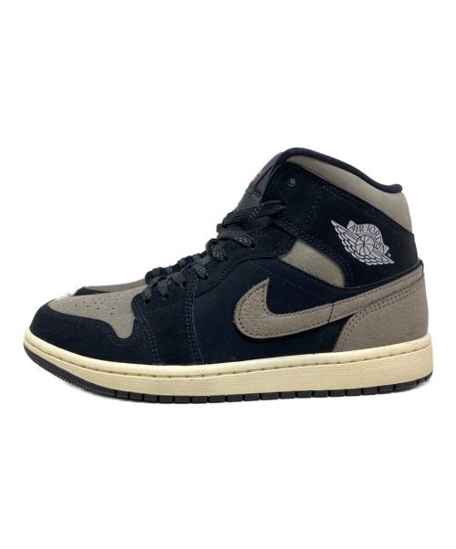 NIKE（ナイキ）NIKE (ナイキ) NIKE AIR JORDAN 1 MID SE ハイカットスニーカー ブラック×グレー サイズ:26.5cmの古着・服飾アイテム