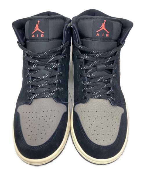 NIKE（ナイキ）NIKE (ナイキ) NIKE AIR JORDAN 1 MID SE ハイカットスニーカー ブラック×グレー サイズ:26.5cmの古着・服飾アイテム