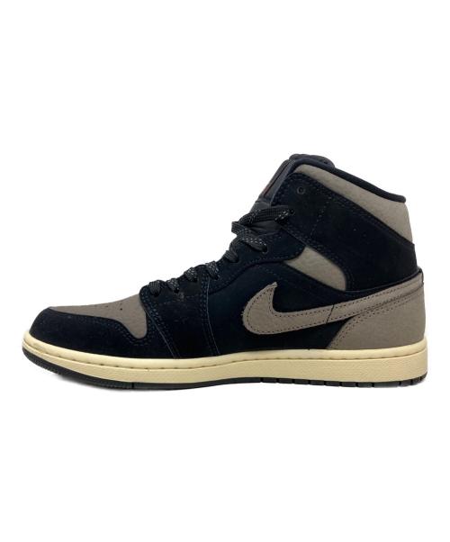 NIKE（ナイキ）NIKE (ナイキ) NIKE AIR JORDAN 1 MID SE ハイカットスニーカー ブラック×グレー サイズ:26.5cmの古着・服飾アイテム