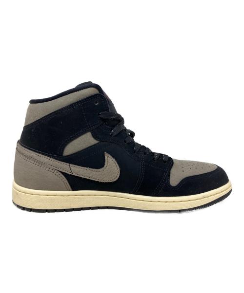 NIKE（ナイキ）NIKE (ナイキ) NIKE AIR JORDAN 1 MID SE ハイカットスニーカー ブラック×グレー サイズ:26.5cmの古着・服飾アイテム