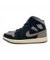 NIKE (ナイキ) NIKE AIR JORDAN 1 MID SE ハイカットスニーカー ブラック×グレー サイズ:26.5cm：12000円