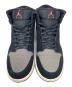 中古・古着 NIKE (ナイキ) NIKE AIR JORDAN 1 MID SE ハイカットスニーカー ブラック×グレー サイズ:26.5cm：12000円