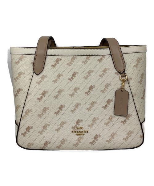 COACH（コーチ）COACH (コーチ) ハンドバッグ ベージュの古着・服飾アイテム