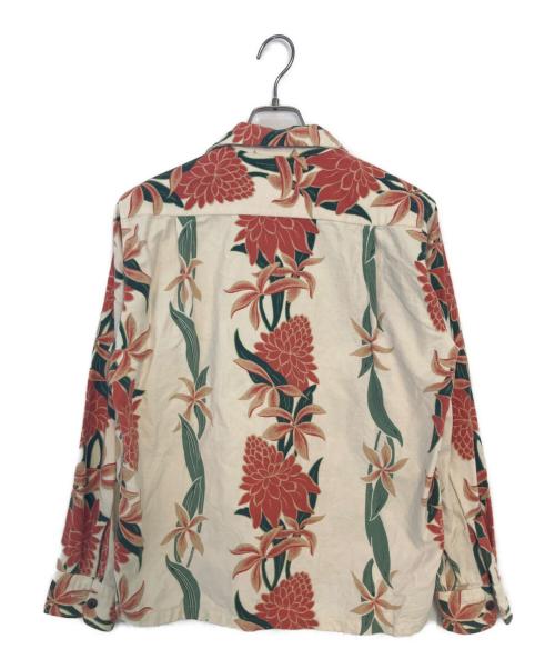 Sun Surf（サンサーフ）Sun Surf (サンサーフ) Sun Surf TORCH GINGER 長袖シャツ ホワイト×ピンク×グリーン サイズ:Sの古着・服飾アイテム