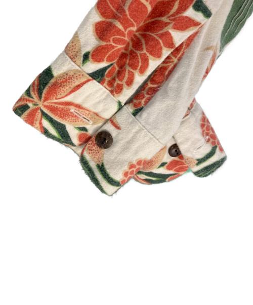 Sun Surf（サンサーフ）Sun Surf (サンサーフ) Sun Surf TORCH GINGER 長袖シャツ ホワイト×ピンク×グリーン サイズ:Sの古着・服飾アイテム