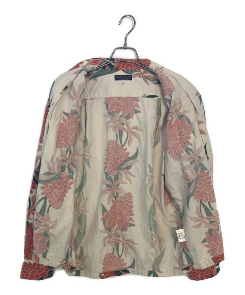 Sun Surf（サンサーフ）Sun Surf (サンサーフ) Sun Surf TORCH GINGER 長袖シャツ ホワイト×ピンク×グリーン サイズ:Sの古着・服飾アイテム