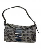 FENDIフェンディ）の古着「FENDI ズッキーノ ハンドバッグ」｜ネイビー