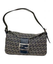 FENDI（フェンディ）の古着「FENDI ズッキーノ ハンドバッグ」｜ネイビー