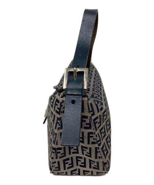 FENDI（フェンディ）FENDI (フェンディ) FENDI ズッキーノ ハンドバッグ ネイビーの古着・服飾アイテム