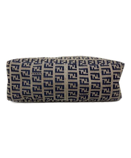 FENDI（フェンディ）FENDI (フェンディ) FENDI ズッキーノ ハンドバッグ ネイビーの古着・服飾アイテム