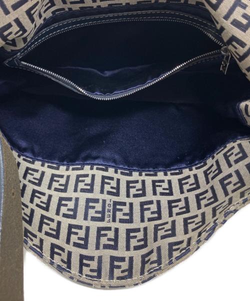 FENDI（フェンディ）FENDI (フェンディ) FENDI ズッキーノ ハンドバッグ ネイビーの古着・服飾アイテム