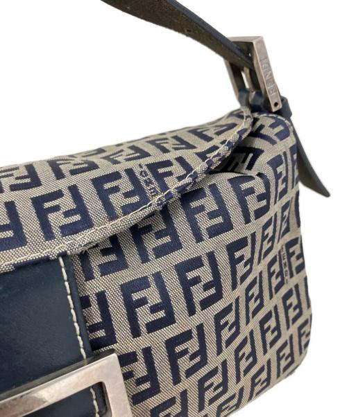 FENDI（フェンディ）FENDI (フェンディ) FENDI ズッキーノ ハンドバッグ ネイビーの古着・服飾アイテム