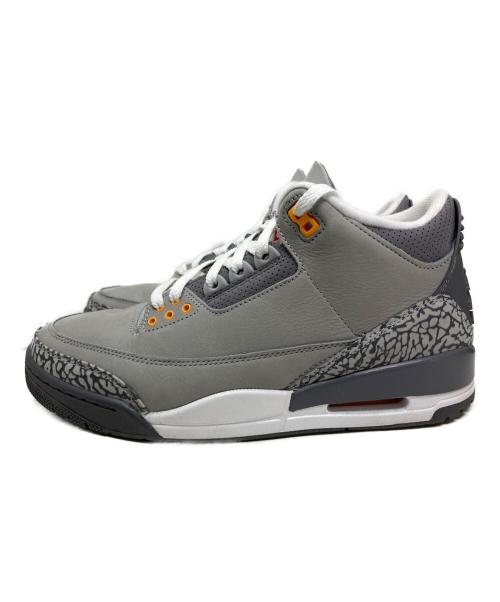 NIKE（ナイキ）NIKE (ナイキ) NIKE AIR JORDAN 3 RETRO ハイカットスニーカー グレー サイズ:27.5cmの古着・服飾アイテム