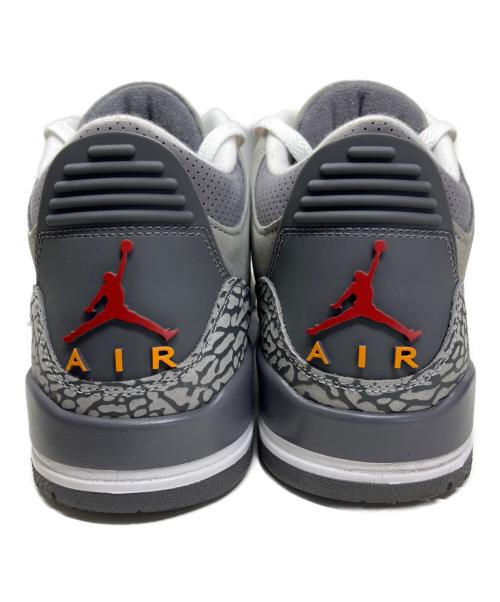 NIKE（ナイキ）NIKE (ナイキ) NIKE AIR JORDAN 3 RETRO ハイカットスニーカー グレー サイズ:27.5cmの古着・服飾アイテム