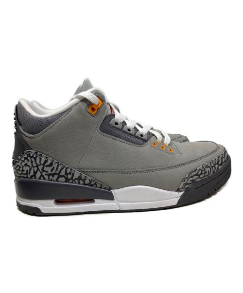 NIKE（ナイキ）NIKE (ナイキ) NIKE AIR JORDAN 3 RETRO ハイカットスニーカー グレー サイズ:27.5cmの古着・服飾アイテム