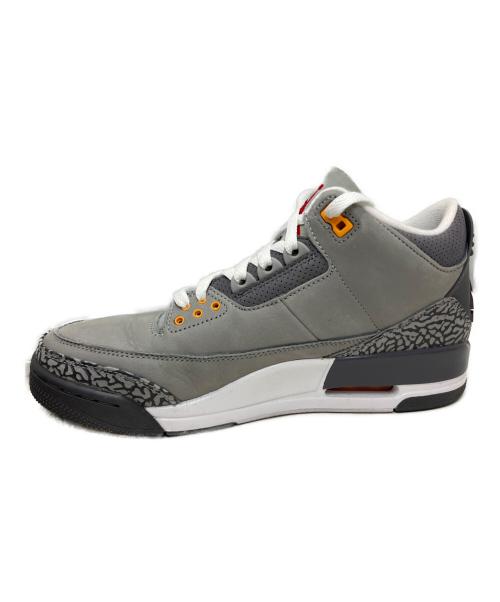 NIKE（ナイキ）NIKE (ナイキ) NIKE AIR JORDAN 3 RETRO ハイカットスニーカー グレー サイズ:27.5cmの古着・服飾アイテム