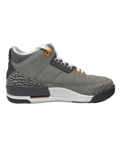 NIKE（ナイキ）NIKE (ナイキ) NIKE AIR JORDAN 3 RETRO ハイカットスニーカー グレー サイズ:27.5cmの古着・服飾アイテム