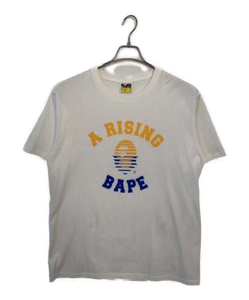 A BATHING APE（アベイシングエイプ）A BATHING APE (アベイシングエイプ) A BATHING APE 半袖カットソー ホワイト サイズ:Lの古着・服飾アイテム