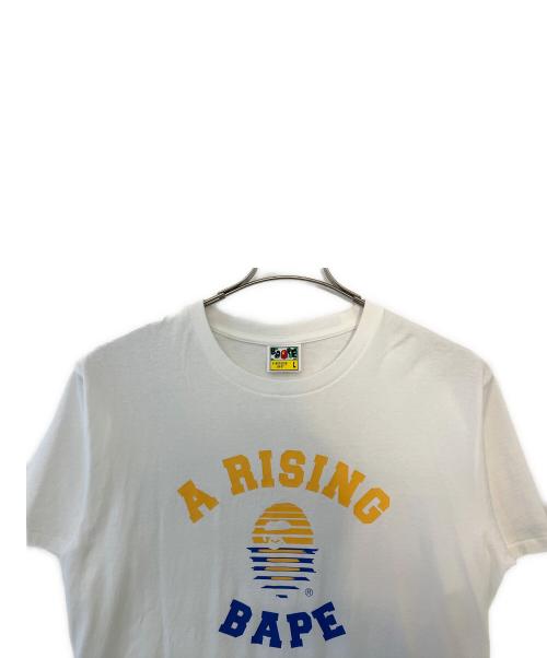 A BATHING APE（アベイシングエイプ）A BATHING APE (アベイシングエイプ) A BATHING APE 半袖カットソー ホワイト サイズ:Lの古着・服飾アイテム