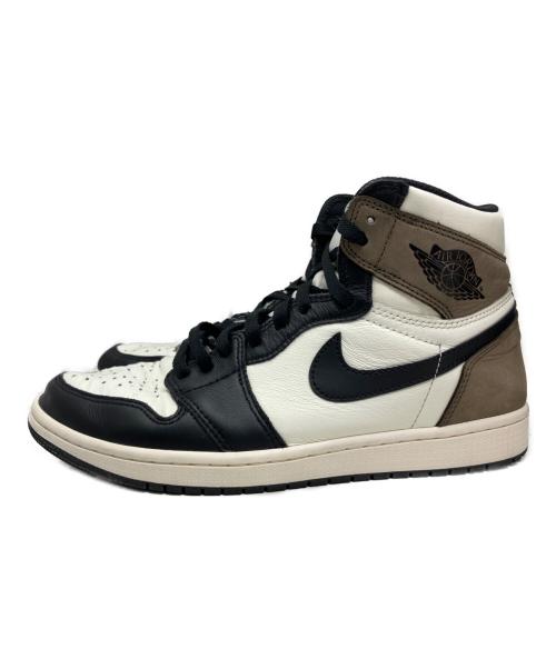 NIKE（ナイキ）NIKE (ナイキ) NIKE Air Jordan 1 High ハイカットスニーカー ホワイト×モカ サイズ:28㎝の古着・服飾アイテム