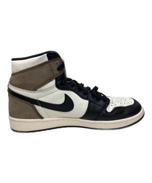 NIKE（ナイキ）NIKE (ナイキ) NIKE Air Jordan 1 High ハイカットスニーカー ホワイト×モカ サイズ:28㎝の古着・服飾アイテム