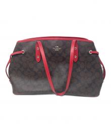 COACH（コーチ）の古着「COACH トートバッグ」｜ブラウン×レッド