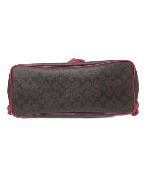 COACH（コーチ）COACH (コーチ) COACH トートバッグ ブラウン×レッドの古着・服飾アイテム