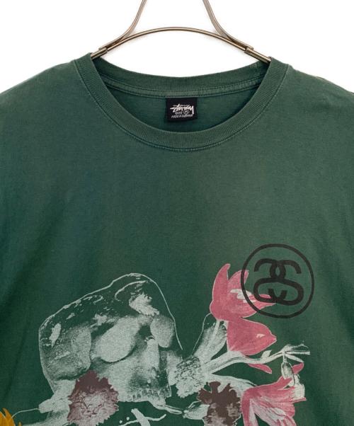 stussy（ステューシー）stussy (ステューシー) stussy 長袖カットソー グリーン サイズ:Mの古着・服飾アイテム