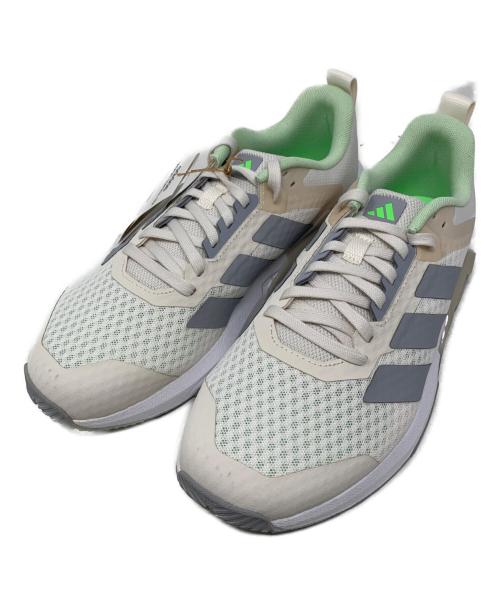 adidas（アディダス）adidas (アディダス) adidas トレーニングシューズ ホワイト×グリーン サイズ:26㎝の古着・服飾アイテム
