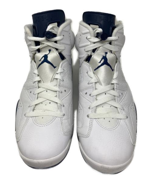 NIKE（ナイキ）NIKE (ナイキ) NIKE Air Jordan 6 Retro Midnight Navy ハイカットスニーカー ホワイト×ネイビー サイズ:27.5cmの古着・服飾アイテム