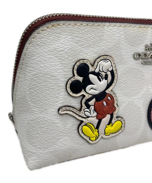 COACH（コーチ）COACH (コーチ) COACH コスメポーチ ホワイトの古着・服飾アイテム
