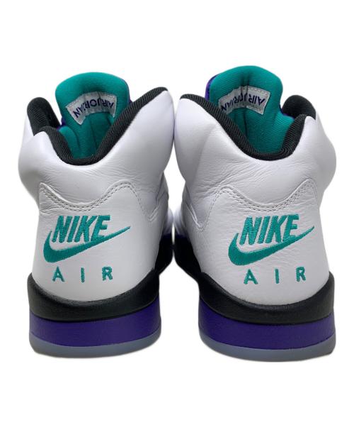 NIKE（ナイキ）NIKE (ナイキ) NIKE Air Jordan 5 Retro Grape スニーカー ホワイト×パープル サイズ:27.5cmの古着・服飾アイテム