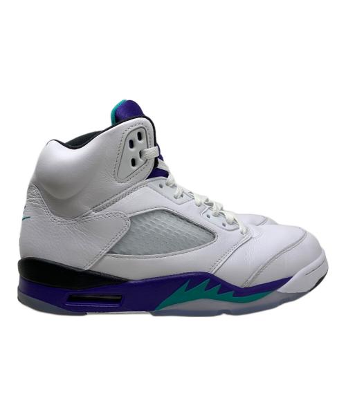 NIKE（ナイキ）NIKE (ナイキ) NIKE Air Jordan 5 Retro Grape スニーカー ホワイト×パープル サイズ:27.5cmの古着・服飾アイテム