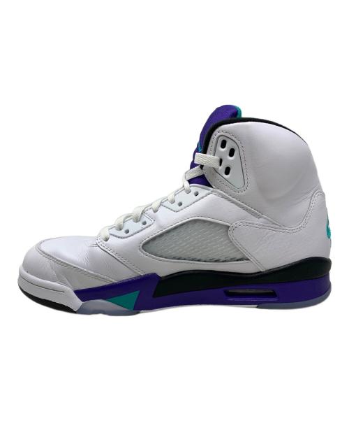 NIKE（ナイキ）NIKE (ナイキ) NIKE Air Jordan 5 Retro Grape スニーカー ホワイト×パープル サイズ:27.5cmの古着・服飾アイテム