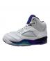 NIKE (ナイキ) NIKE Air Jordan 5 Retro Grape スニーカー ホワイト×パープル サイズ:27.5cm：17000円