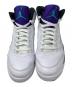 中古・古着 NIKE (ナイキ) NIKE Air Jordan 5 Retro Grape スニーカー ホワイト×パープル サイズ:27.5cm：17000円
